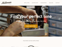 Tablet Screenshot of milkmansound.com